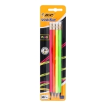 Комплект моливи с гума BIC Fluo - 4 броя
