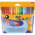 Флумастери BIC Kids Visa - 18 цвята