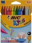Маслени пастели BIC Кids - Plastidecor, 12 цвята