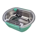 Метална кутия за храна Back Me Up - Turquoise, 680 ml