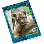 Тетрадка Panini WWF Fotografico - А4, 40 листа, широки редове, асортимент