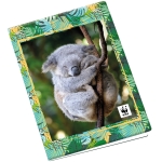 Тетрадка Panini WWF Fotografico - А4, 40 листа, широки редове, асортимент