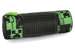 Цилиндричен ученически несесер Panini - Minecraft, Pixels, Green