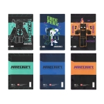Тетрадка Panini - Minecraft, Black Neon, А4, 50 листа, асортимент