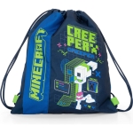 Ученическа спортна торба Panini Minecraft - Creeper Anatomy, Neon