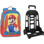 Ученическа раница Panini Super Mario - с подвижна стойка на колелца