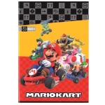 Тетрадка Super Mario - Mariokart Red, A4, 40 листа, широки редове, асортимент
