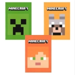 Тетрадка Minecraft Pixel - A4, 40 листа, широки редове, асортимент