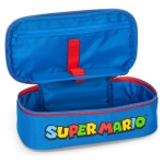 Овален ученически несесер Panini Super Mario - Red & Blue