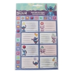 Ученически етикети - Stitch, 8 броя