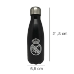 Метална бутилка CYP Brands - Real Madrid, 550 ml, Silver
