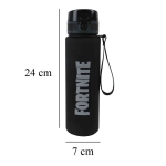 Спортна бутилка CYP Brands - Fortnite, Черна, 650 ml