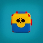 Антистрес скуиши Cine Replicas - Brawl Stars, Spike, Mega Box