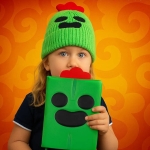 Бележник със скуиши корици Cine Replicas - Brawl Stars, Spike