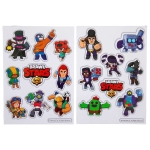 Комплект стикери Cine Replicas - Brawl Stars, 17 броя