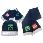 Комплект Minecraft - Шапка, шал & ръкавици