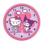 Стенен часовник Kids Licensing - Hello Kitty & Kuromi