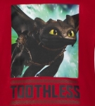 Детска блуза Как да си дресираш дракон - Червена