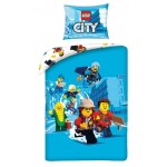 Детски спален комплект Halantex - Lego, City, Blue