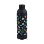 Бутилка за вода Kids Euroswan - Minecraft Icon, 500 ml, Black