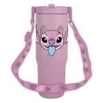 Чаша за път с каишка Pyramid - Lilo & Stitch, Angel, 900 ml