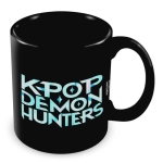 Керамична чаша K-Pop Demon Hunters - Logo, Черна