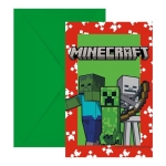 Комплект покани Minecraft - Трио, 6 броя
