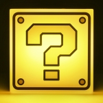 Стенна лампа Paladone - Super Mario, Question Block