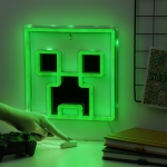 Стенна лампа Paladone - Minecraft, Neon Creeper