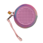Кръгло портмоне Pixie Crew Pink - Hearts & Paws