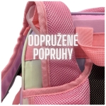 Ученическа ергономична раница Pixie Crew - Hearts & Paws, Pink