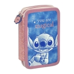 Ученически несесер с пособия Kids Licensing Stitch - с 2 ципа