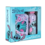 Детски сет Kids Licensing - Stitch, Алуминиева бутилка & Kутия за храна