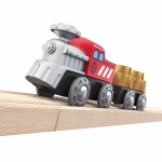 Дървен комплект Hape - Влакче зъбни колела