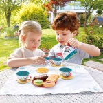 Детски дървен комплект Hape - Време за чай, 15 части