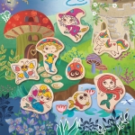 Творчески комплект Hape - Направи си сам магнити, Вълшебни приятели