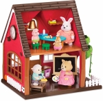 Игрален комплект Battat - Li′l Woodzeez, Училище